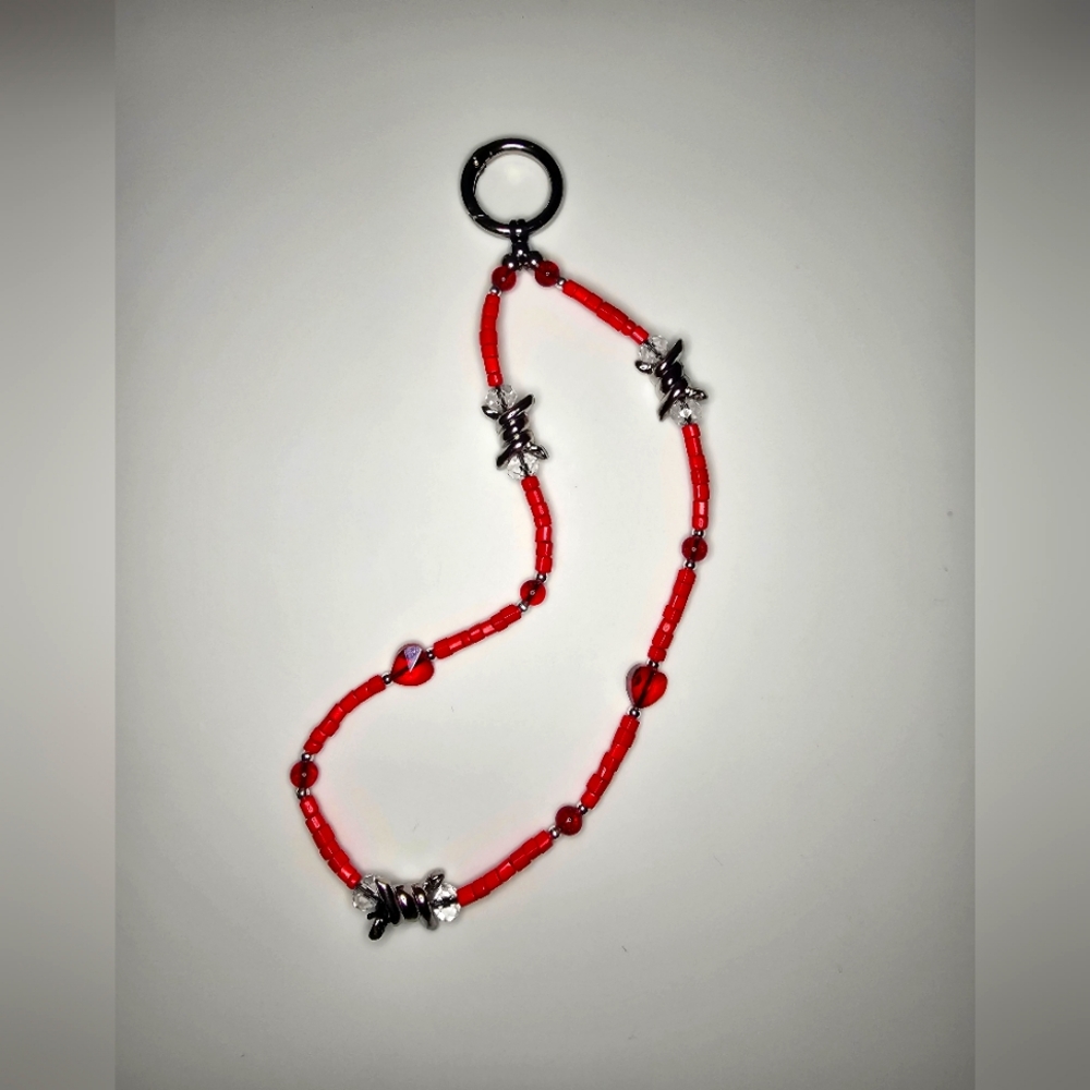 Bohemian Trinkets Scar-let Beaded Bag Charm